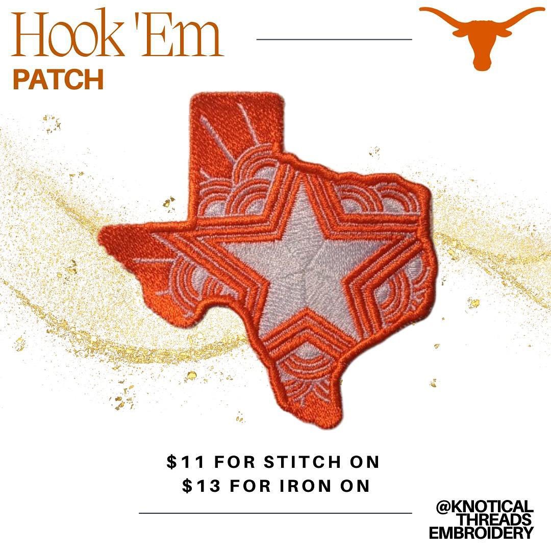 Hook 'Em Texas Sunrise Patch
