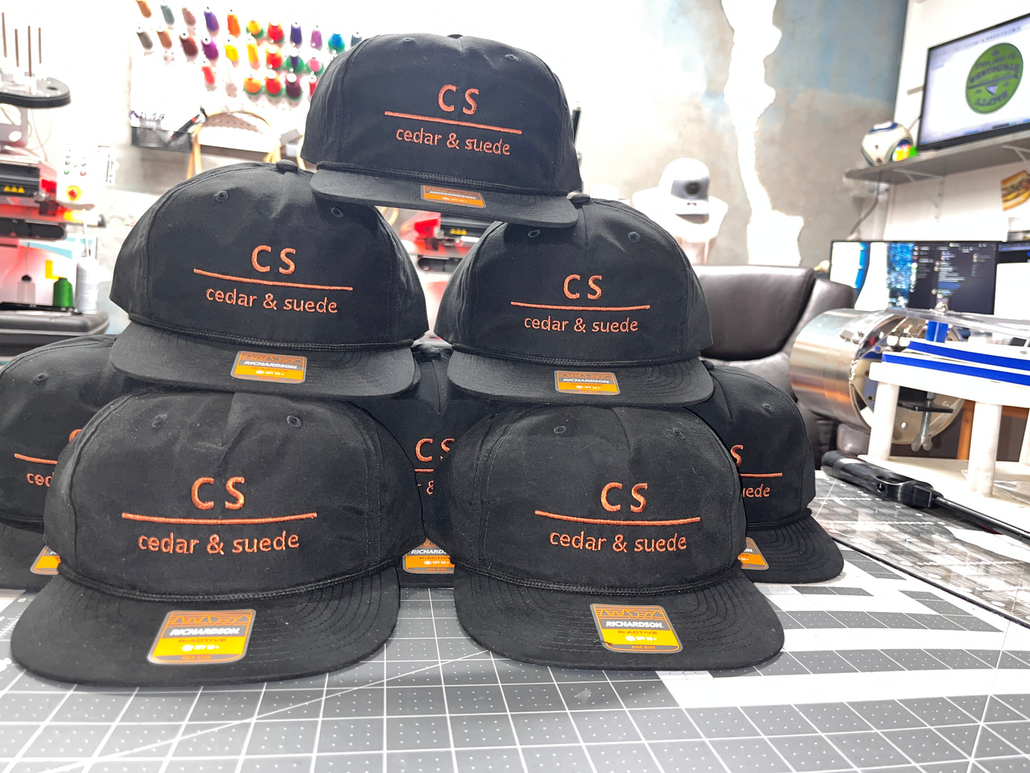 Cedar and Suede Hats